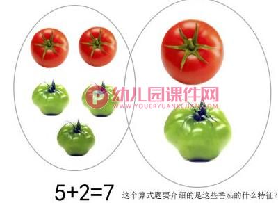 中班数学课件PPT《番茄算式图》PPT课件图片