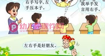 中班数学课件PPT《认识左右》PPT课件图片