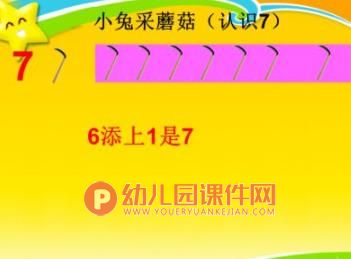 中班数学活动课件PPT《认识数字6、7》PPT课件图片