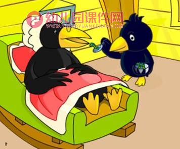 中班音乐活动课件PPT《小乌鸦爱妈妈》PPT课件图片