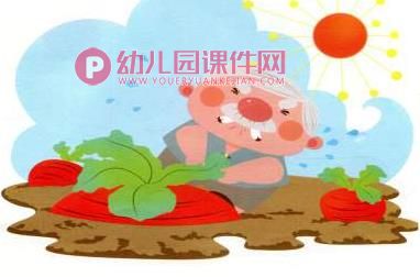 中班音乐课件PPT《拔萝卜》PPT课件歌曲图片