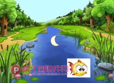 中班语言诗歌活动课件PPT《月亮》PPT课件配音音乐图片