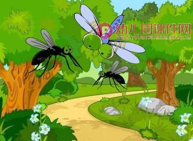 中班语言课件PPT《两只蚊子吹牛皮》PPT课件图片