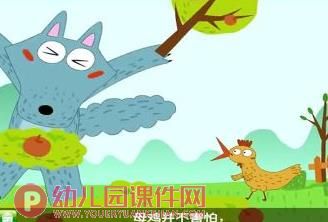 中班语言课件PPT《母鸡和苹果树》PPT课件图片