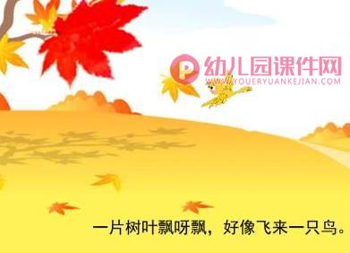 中班综合课件PPT《捡落叶》PPT课件图片