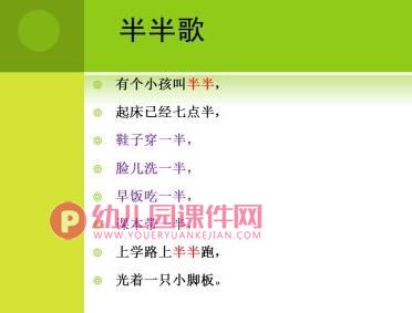 儿歌的赏析和设计PPT课件图片
