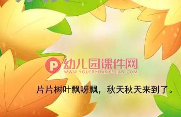 中班综合课件PPT《捡落叶》PPT课件图片