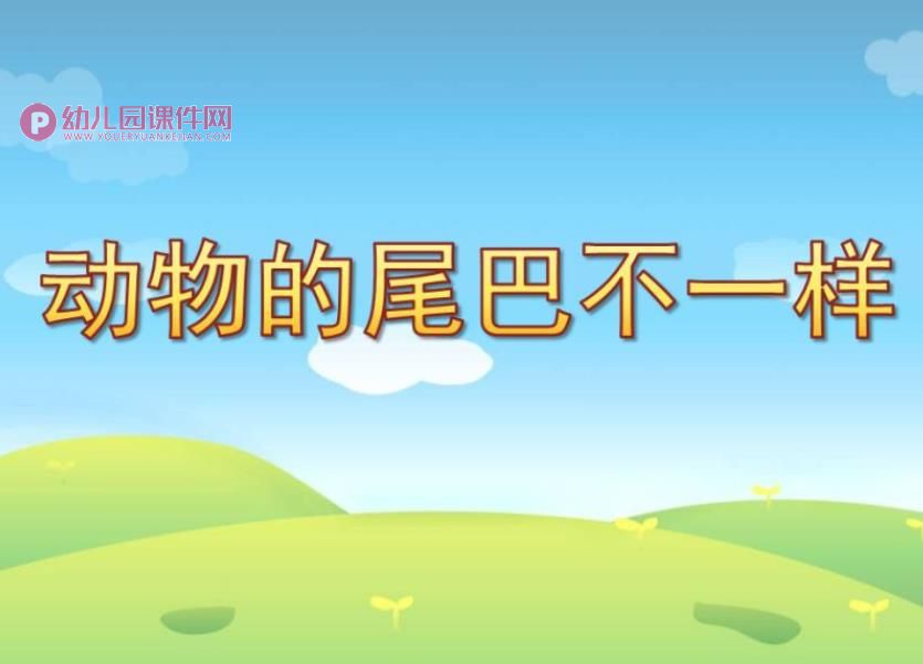 中班听说游戏课件PPT《动物的尾巴不一样》PPT课件图片
