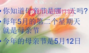 中班节日课件课件PPT《母亲节》PPT课件图片