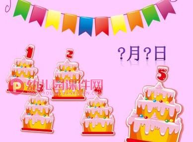 中班课件PPT《好朋友的生日》PPT课件图片